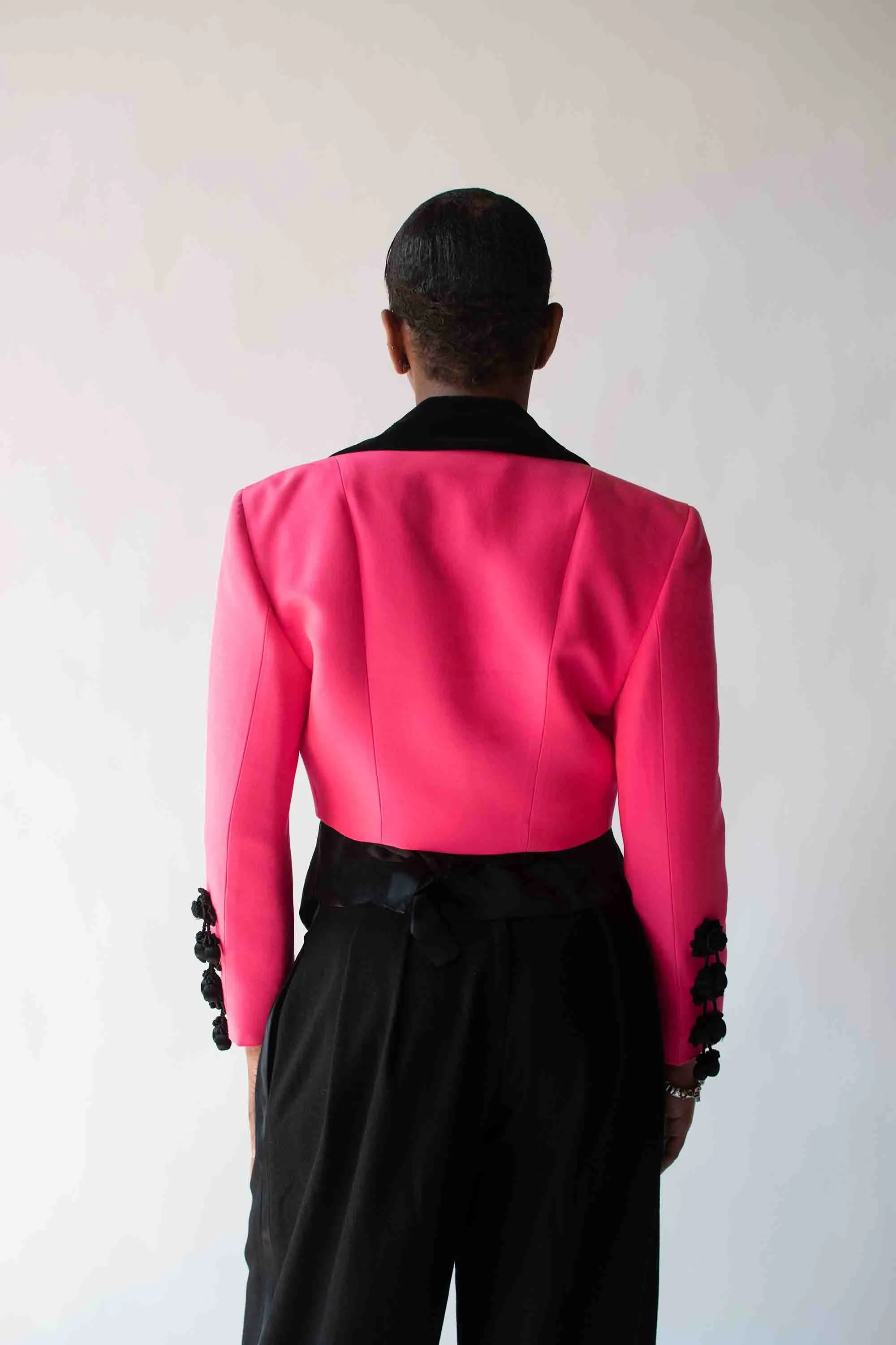 1990s Pink Jacket w/ Tassels | Chrisitain Lacroix