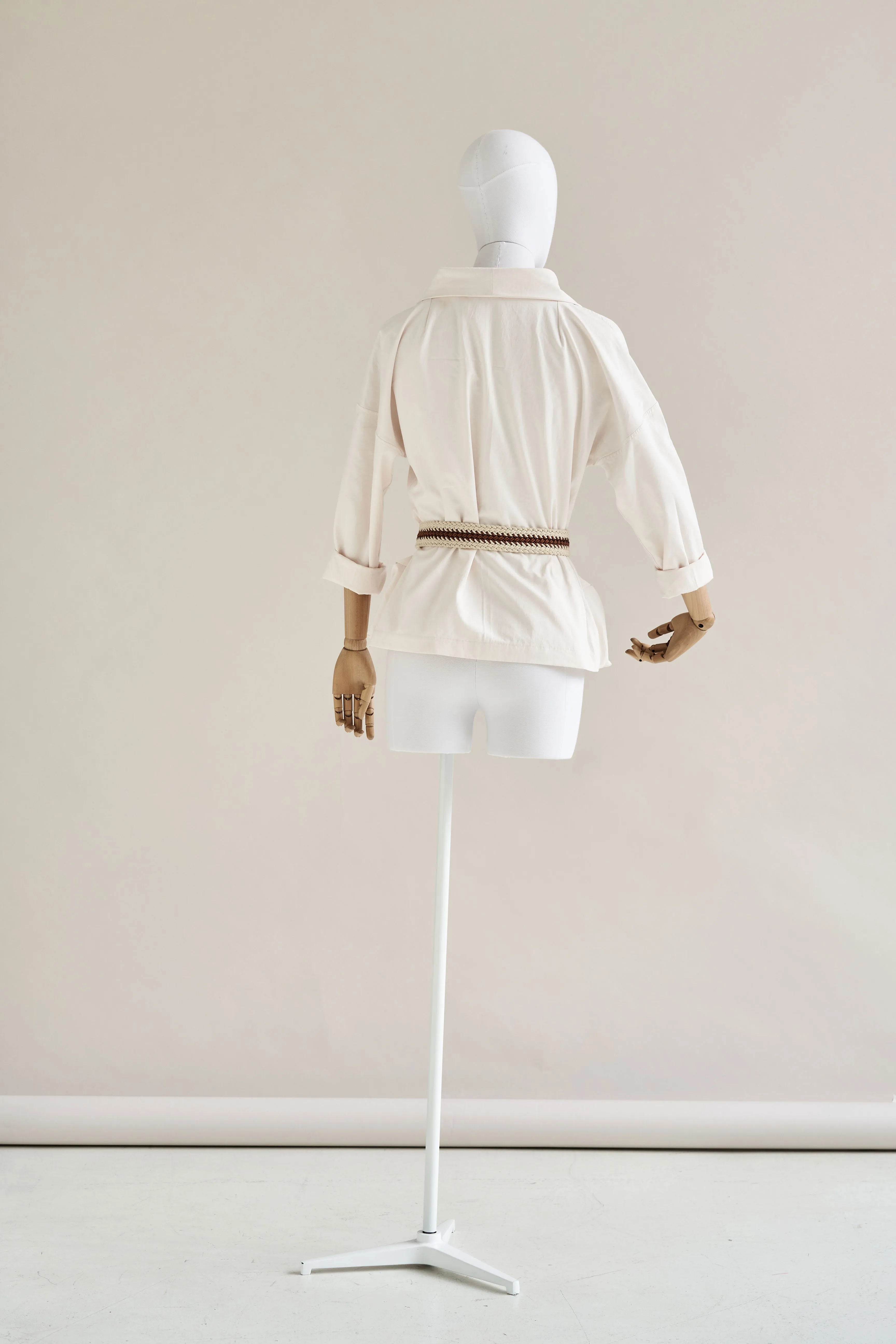 65-8 Blouse with dropped shoulder and bellows pockets
