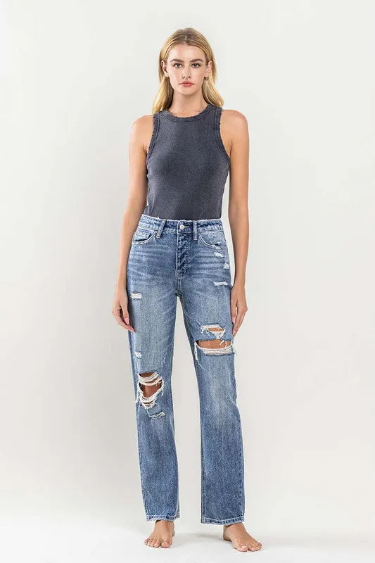 90's Vintage Slim Straight Jean