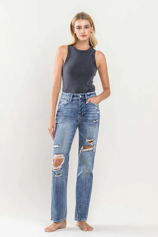 90's Vintage Slim Straight Jean