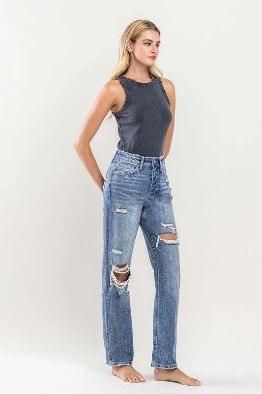 90's Vintage Slim Straight Jean
