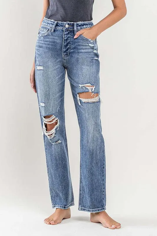90's Vintage Slim Straight Jean