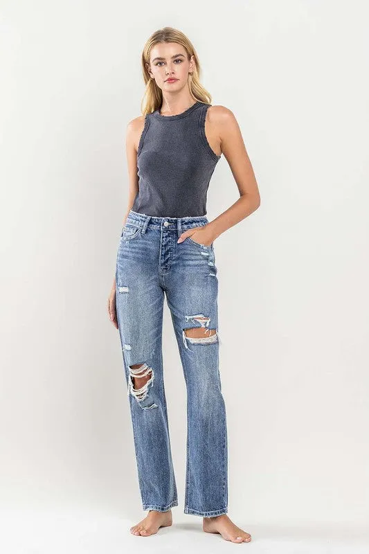 90's Vintage Slim Straight Jean