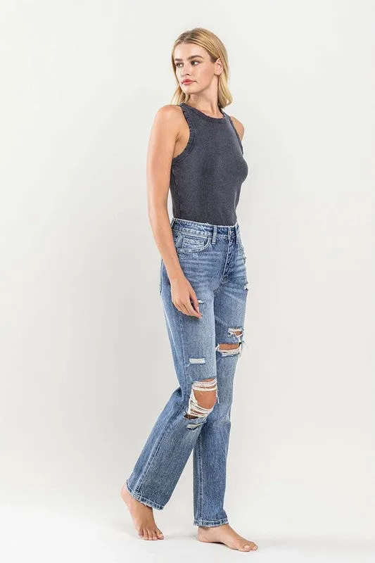 90's Vintage Slim Straight Jean