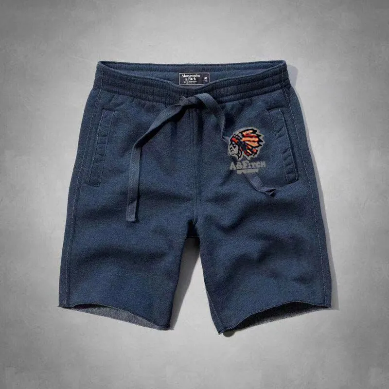 Abercrombie And Fitch Men's With Created Logo Jogger Shorts-Blue