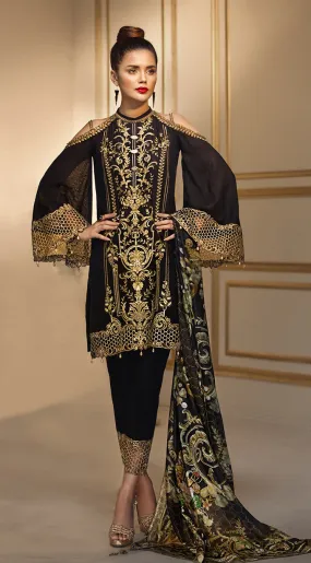Anaya by Kiran Chaudhry Luxury Festive Collection 2018 – Magic Black ALF-01