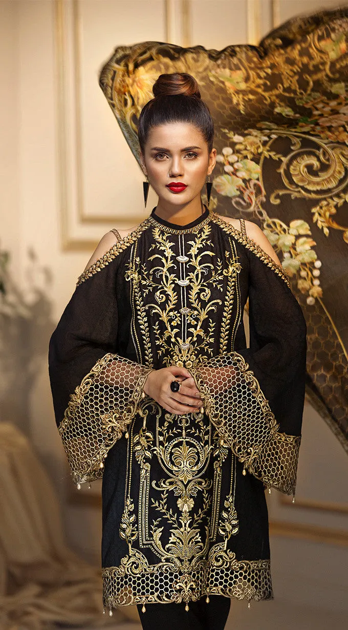 Anaya by Kiran Chaudhry Luxury Festive Collection 2018 – Magic Black ALF-01