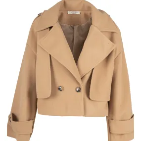 Astrid Cropped Camel Jacket