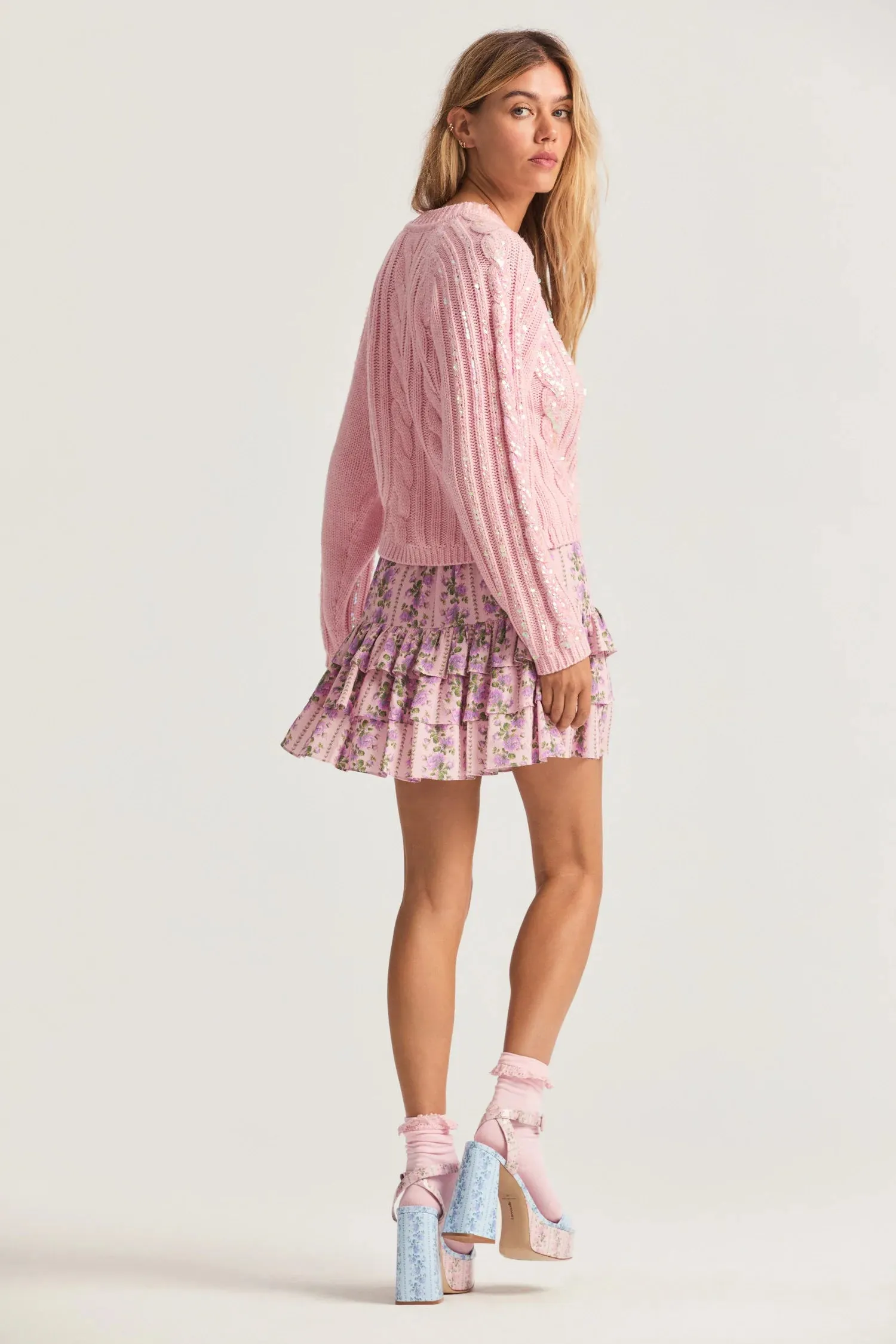 Bitsy Mini Skirt - Blushing Pink