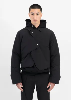 BLACK CONCORDANCE PUFFED SHIRT
