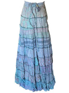 Boho OOAK Cotton Patchwork Maxi Skirt- More Patterns Available!