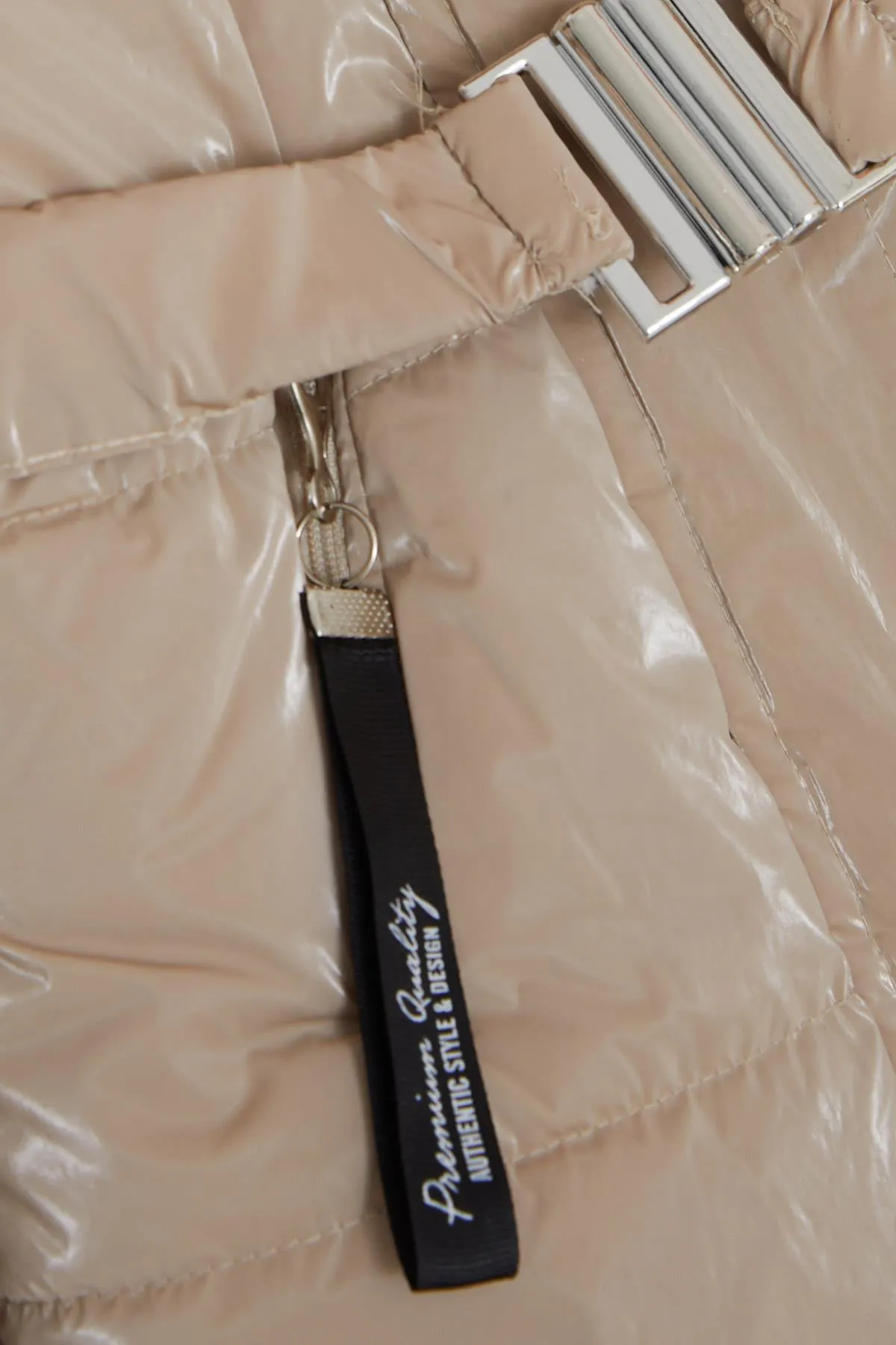 BRE Esso Mandolin Girl's Child Coat with Belted Hooded Emblem 2-6 Years, Beige - Calumet City