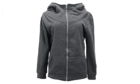 Casual Long Sleeve Fleece Hooded Outerwear Coat