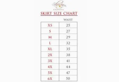 Celestial Print Stretch Lycra Skirt