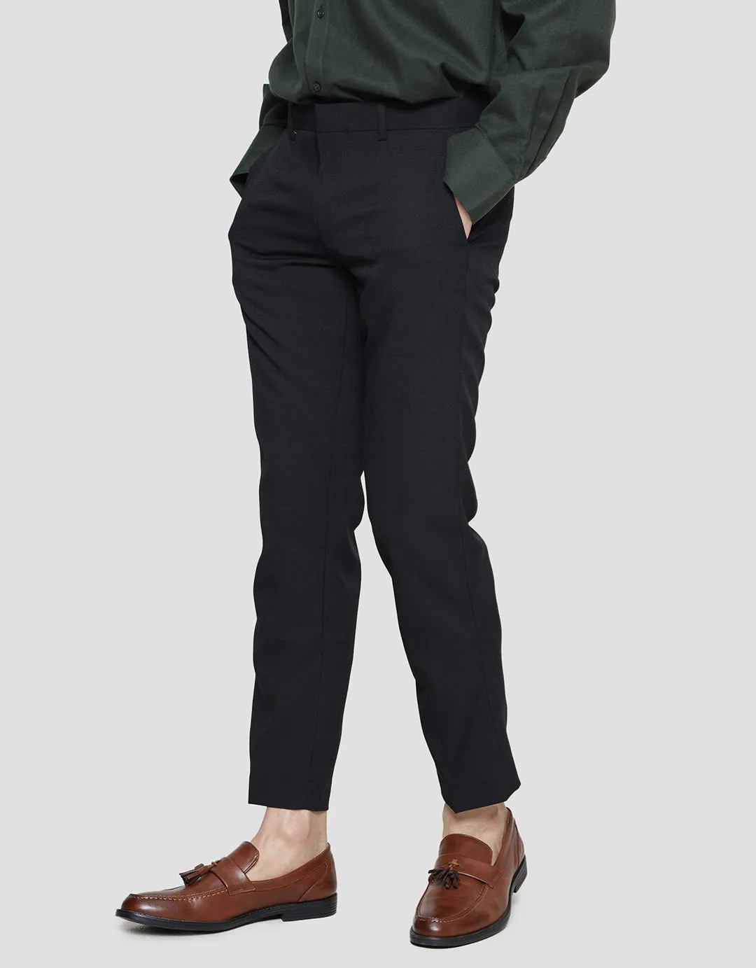 Cole Poly Viscose Slim Celana Panjang Pria