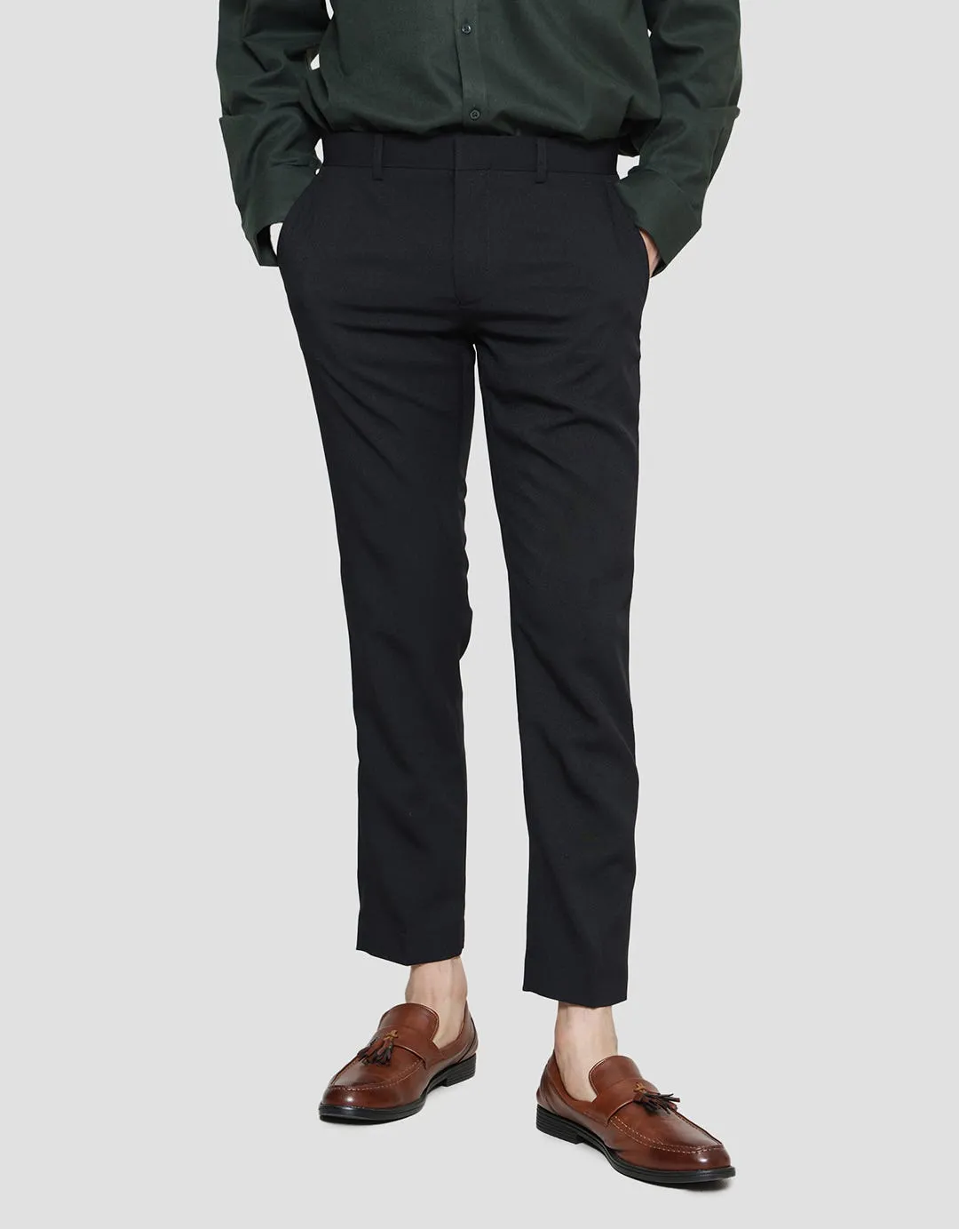 Cole Poly Viscose Slim Celana Panjang Pria