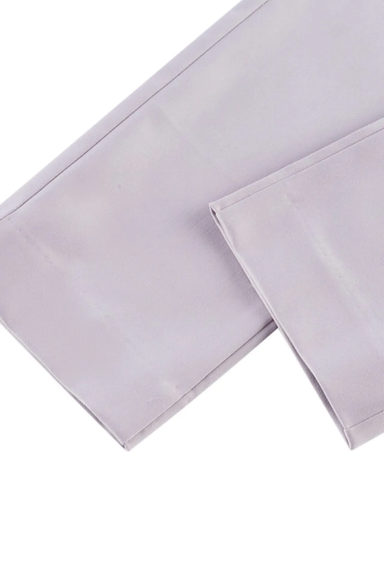 Cotton Blend Spandex Satin Ankle Skinny Pants With Belt
