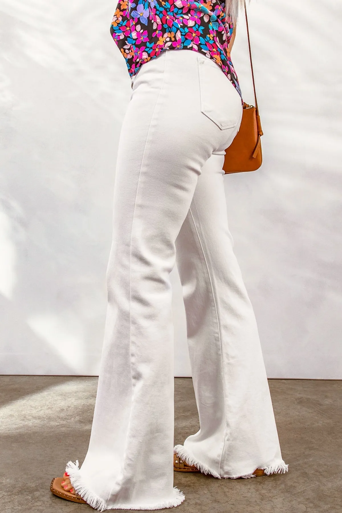 Cuff It, Botton Fly Flare Jeans