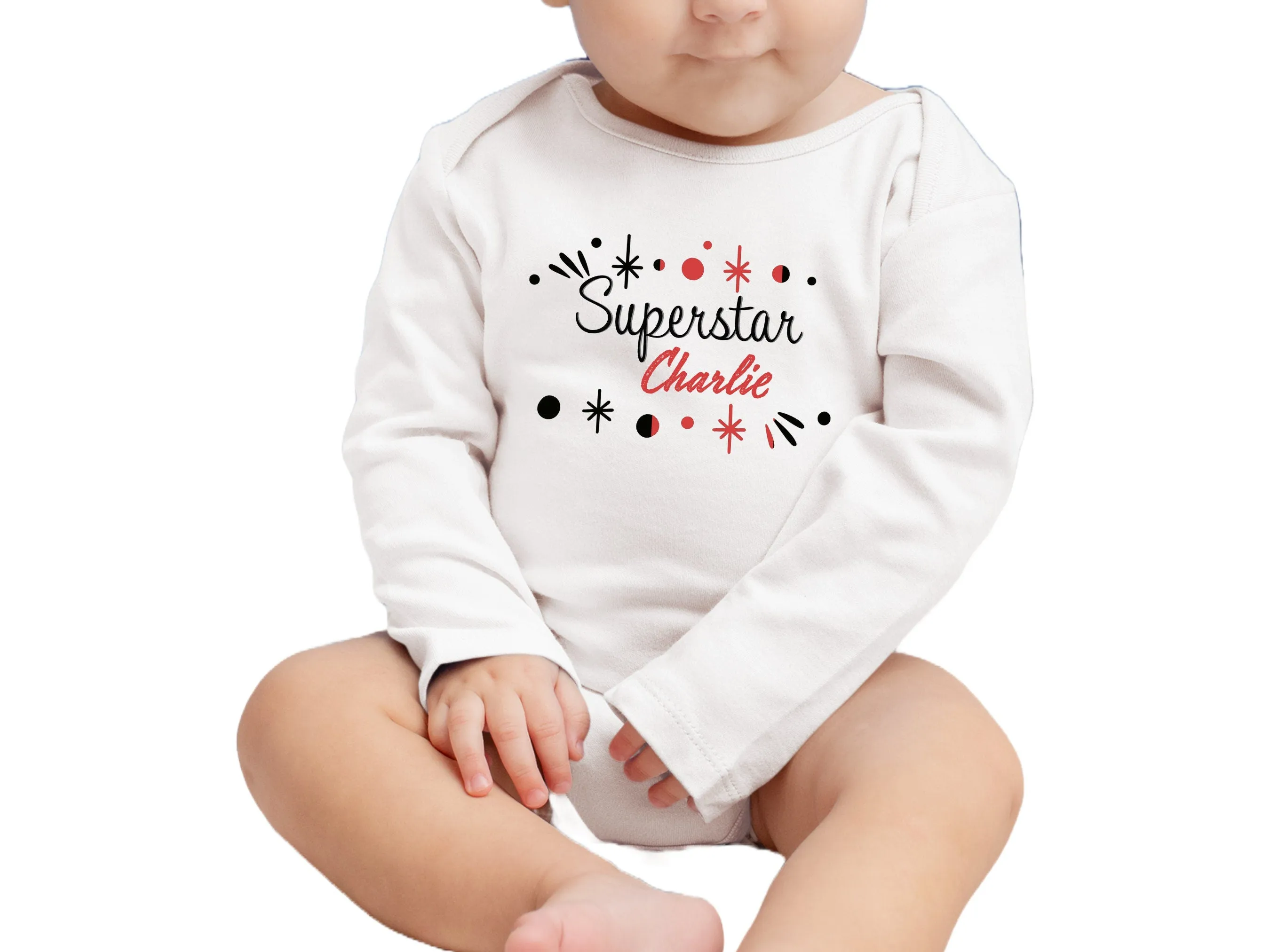 Custom Baby Name Bodysuit Gift for Boy with Superhero For birthday Celebration
