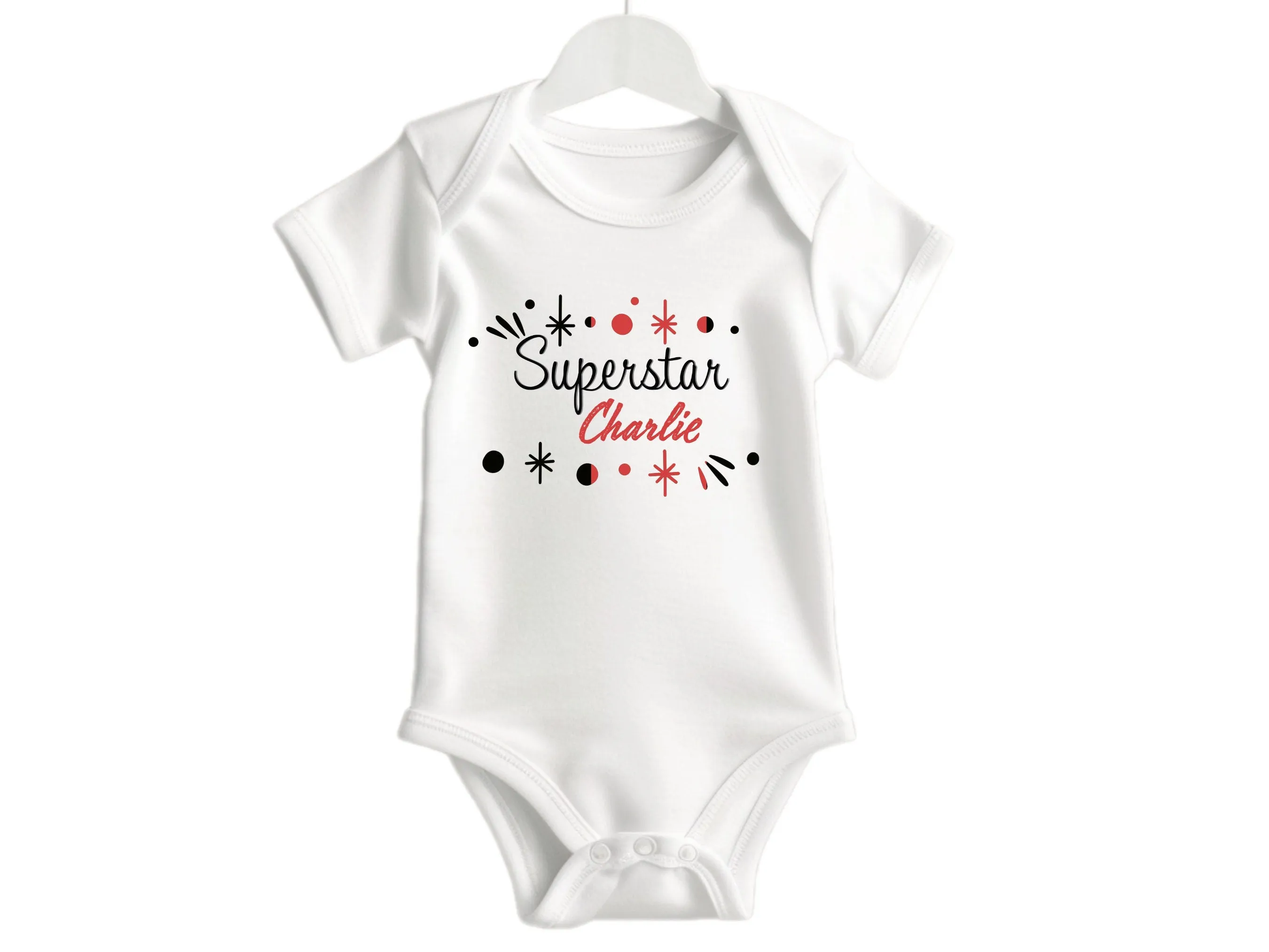 Custom Baby Name Bodysuit Gift for Boy with Superhero For birthday Celebration