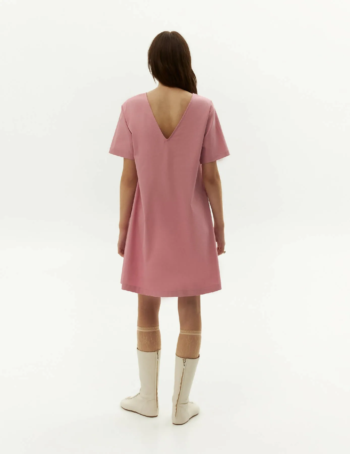 Day Dress Short Lenght — Dusty Pink Color
