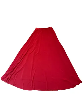 Deep Red Maxi Skirt