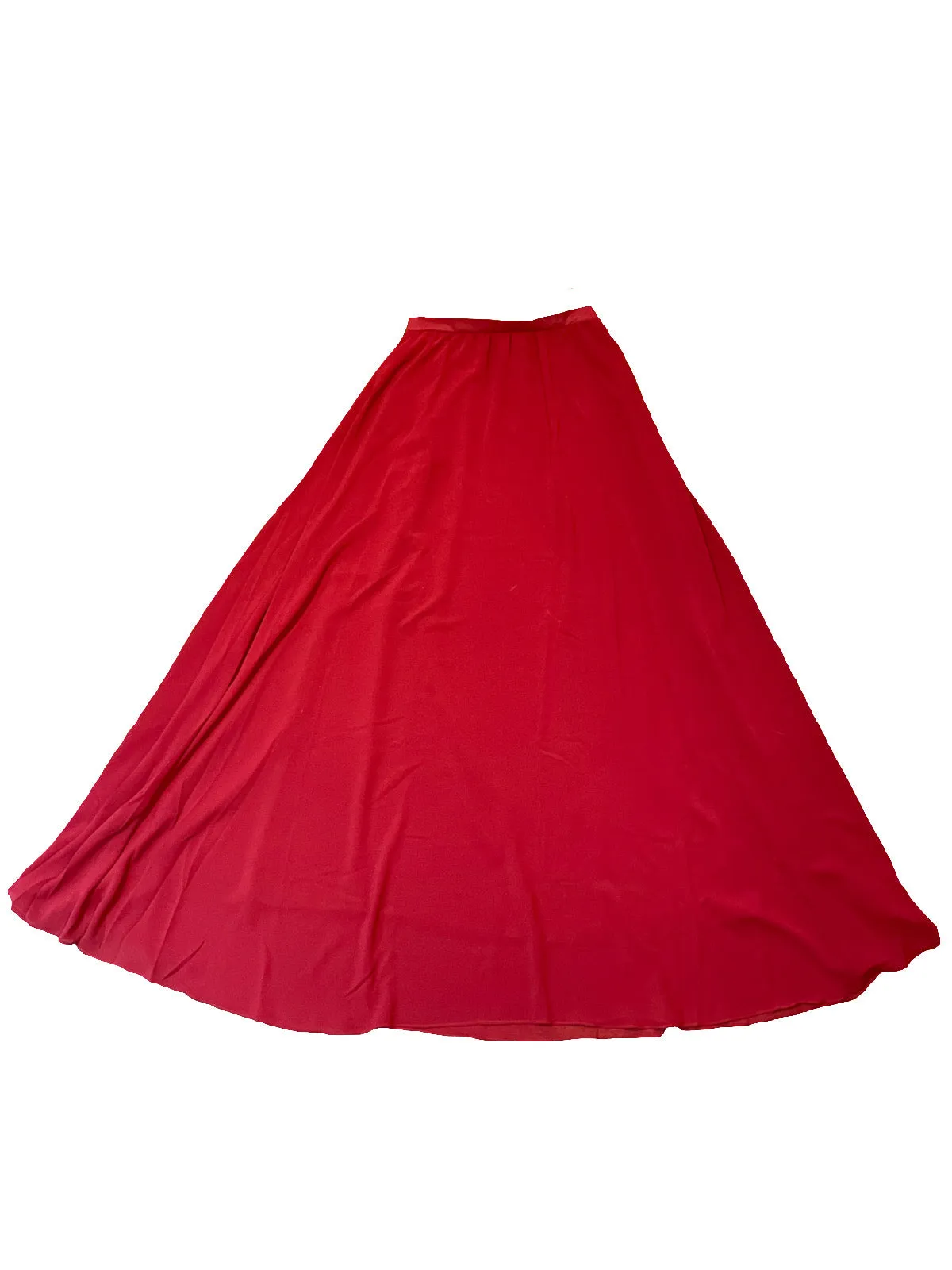 Deep Red Maxi Skirt