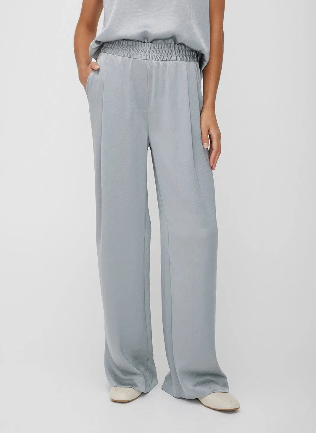 Ecosatin High Rise Trousers