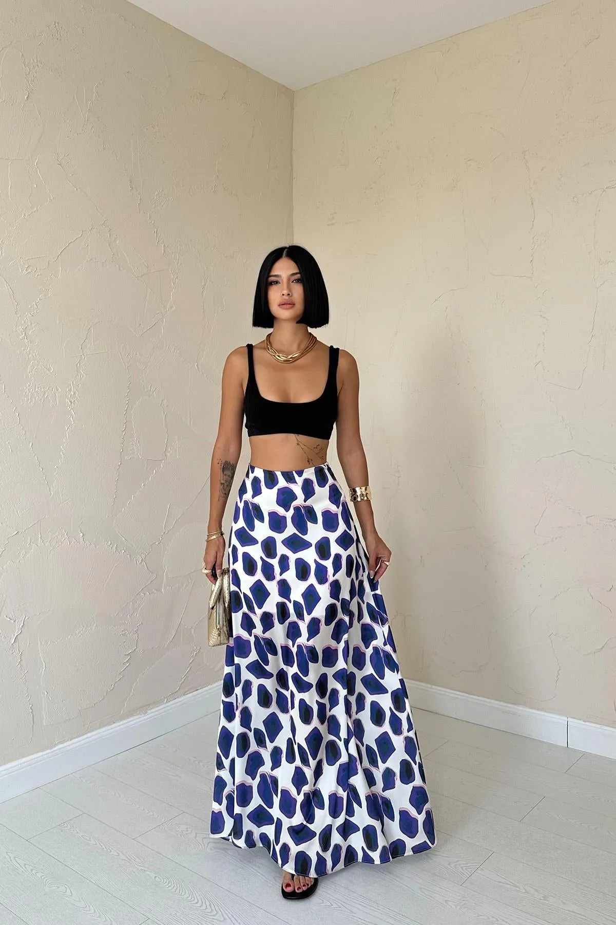 ELS Patterned Skirt - Purple - Ahrensburg