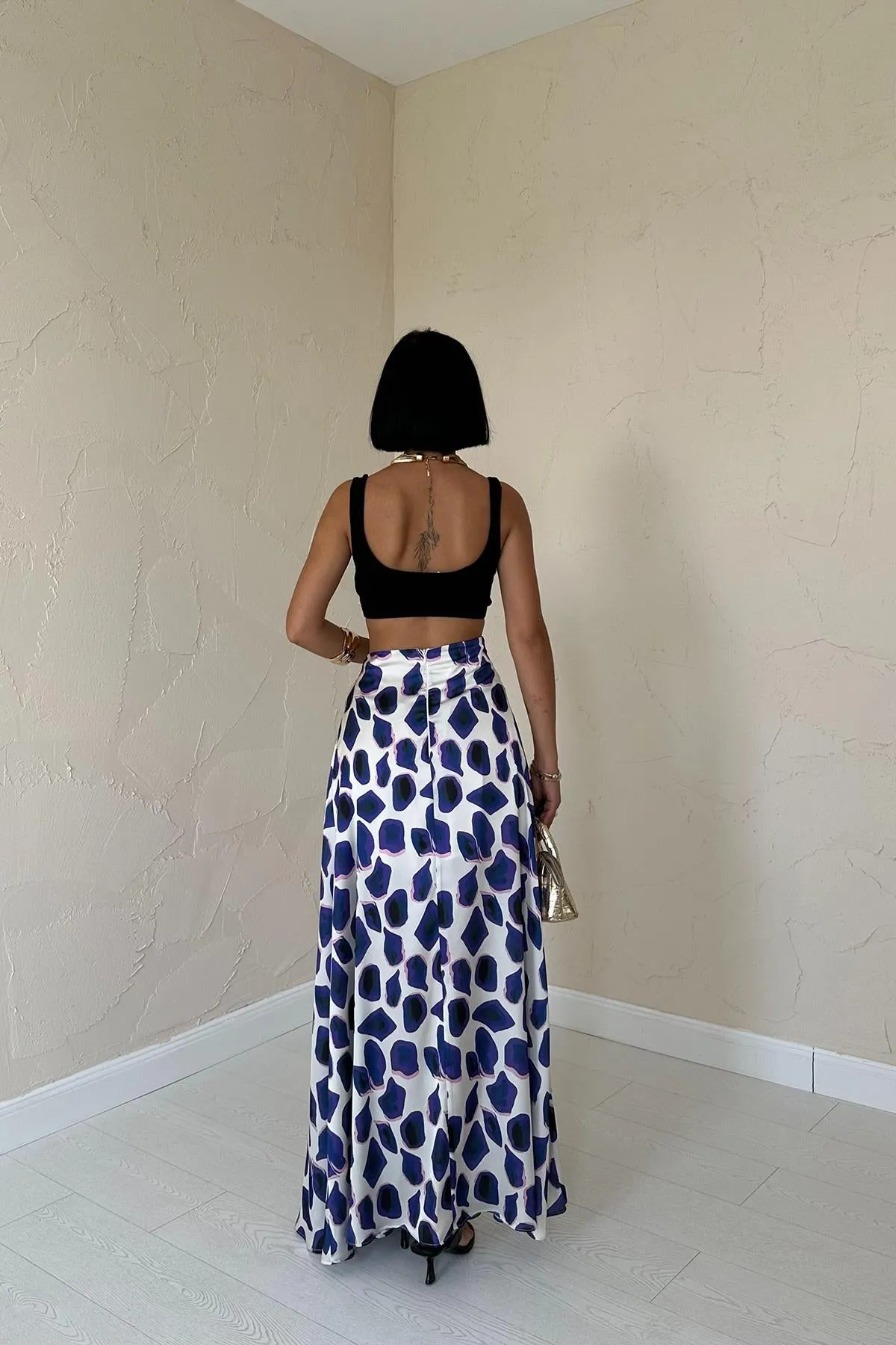 ELS Patterned Skirt - Purple - Ahrensburg