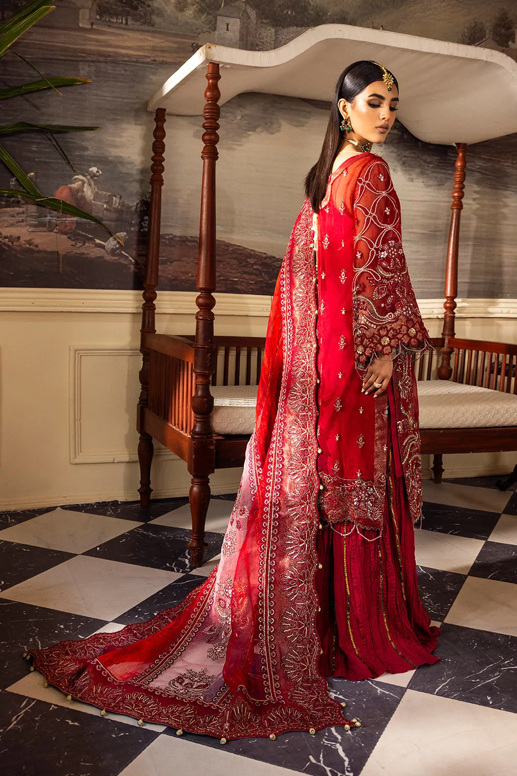 Emaan Adeel Stitched 3 Piece Luxury Prets Collection'2023-LP-02 Gulfishan