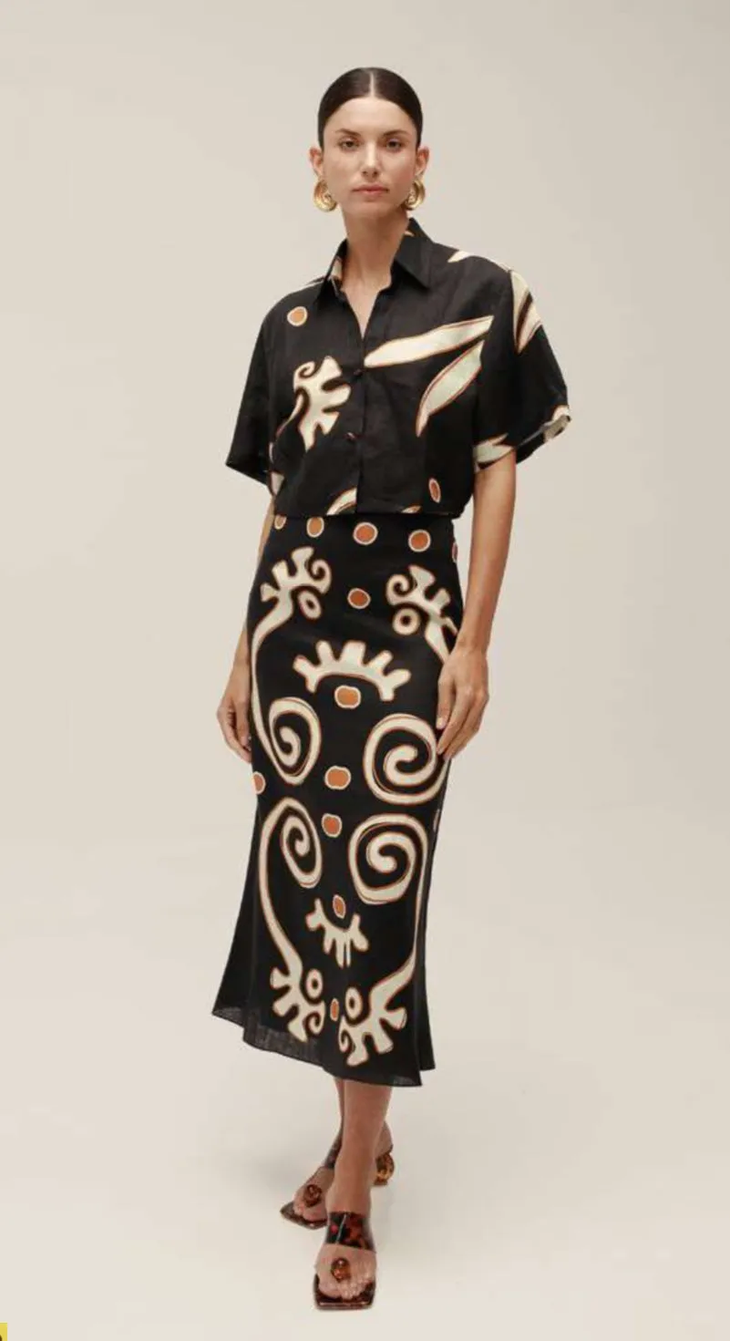 Fabiana Skirt | Black Multi