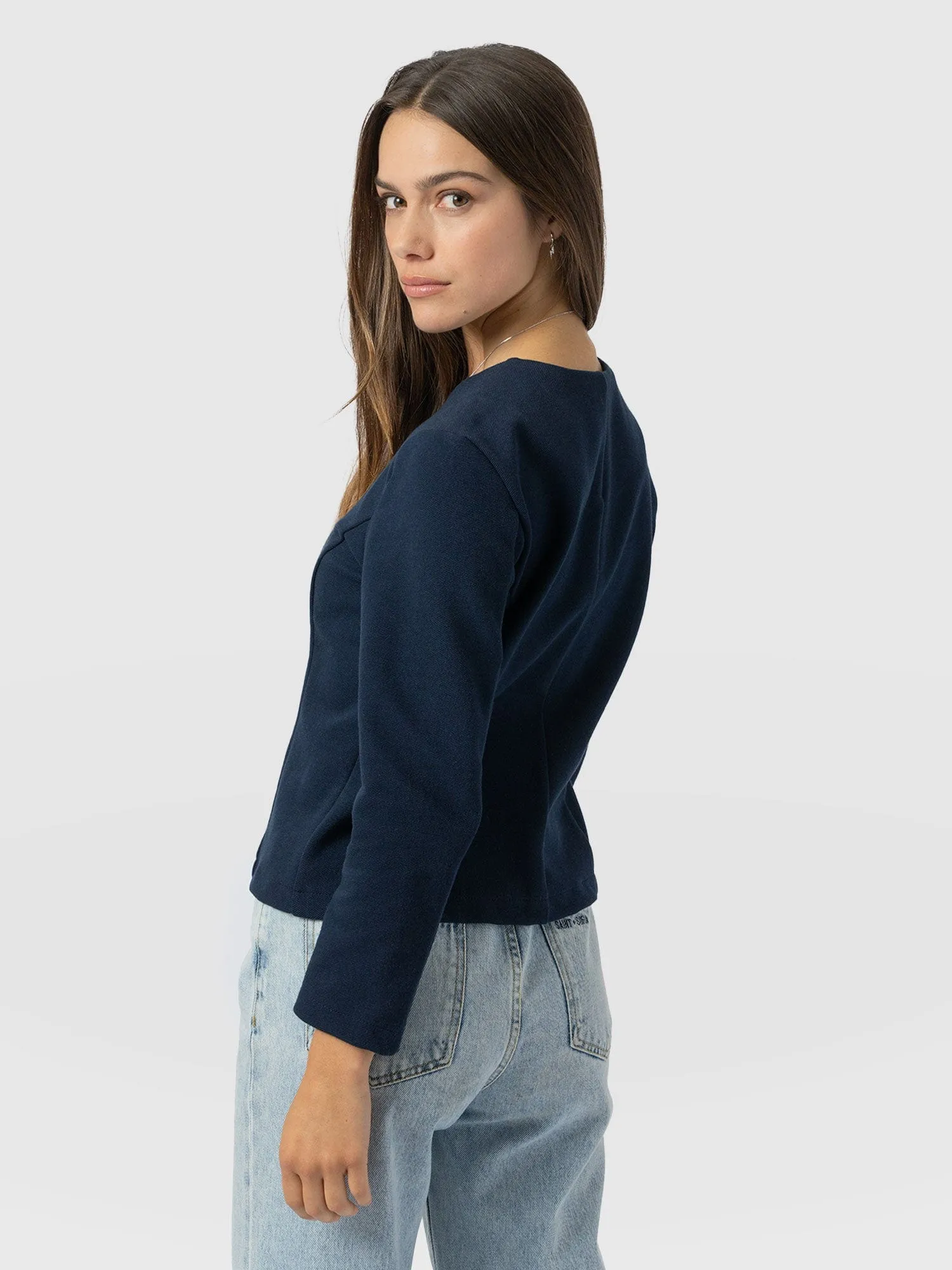 Florence Jacket - Navy Twill