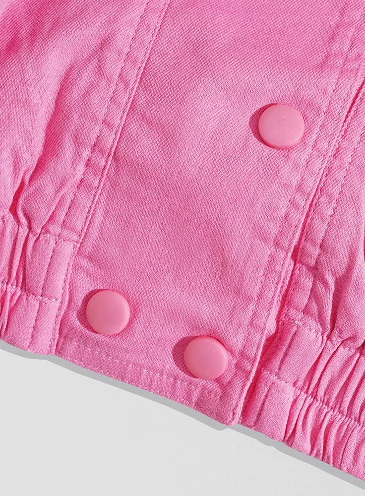 Fuchsia Pink RD-Gabardine Vest
