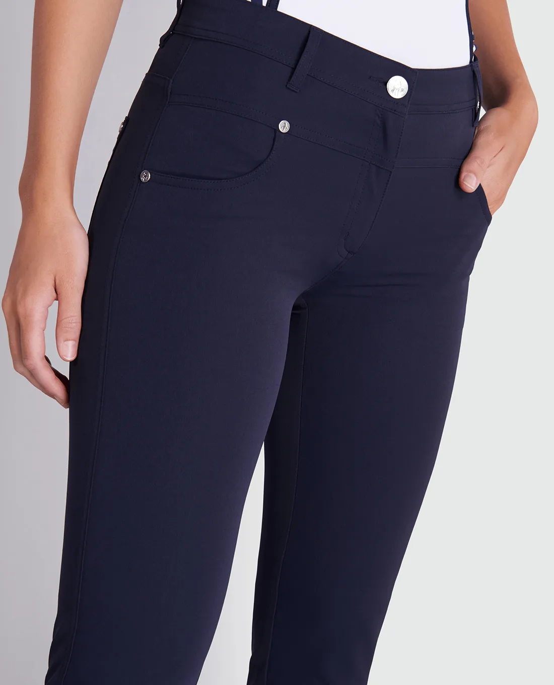 GREEN LAMB Mags 7/8 Trousers 26.5" Leg 880 Navy
