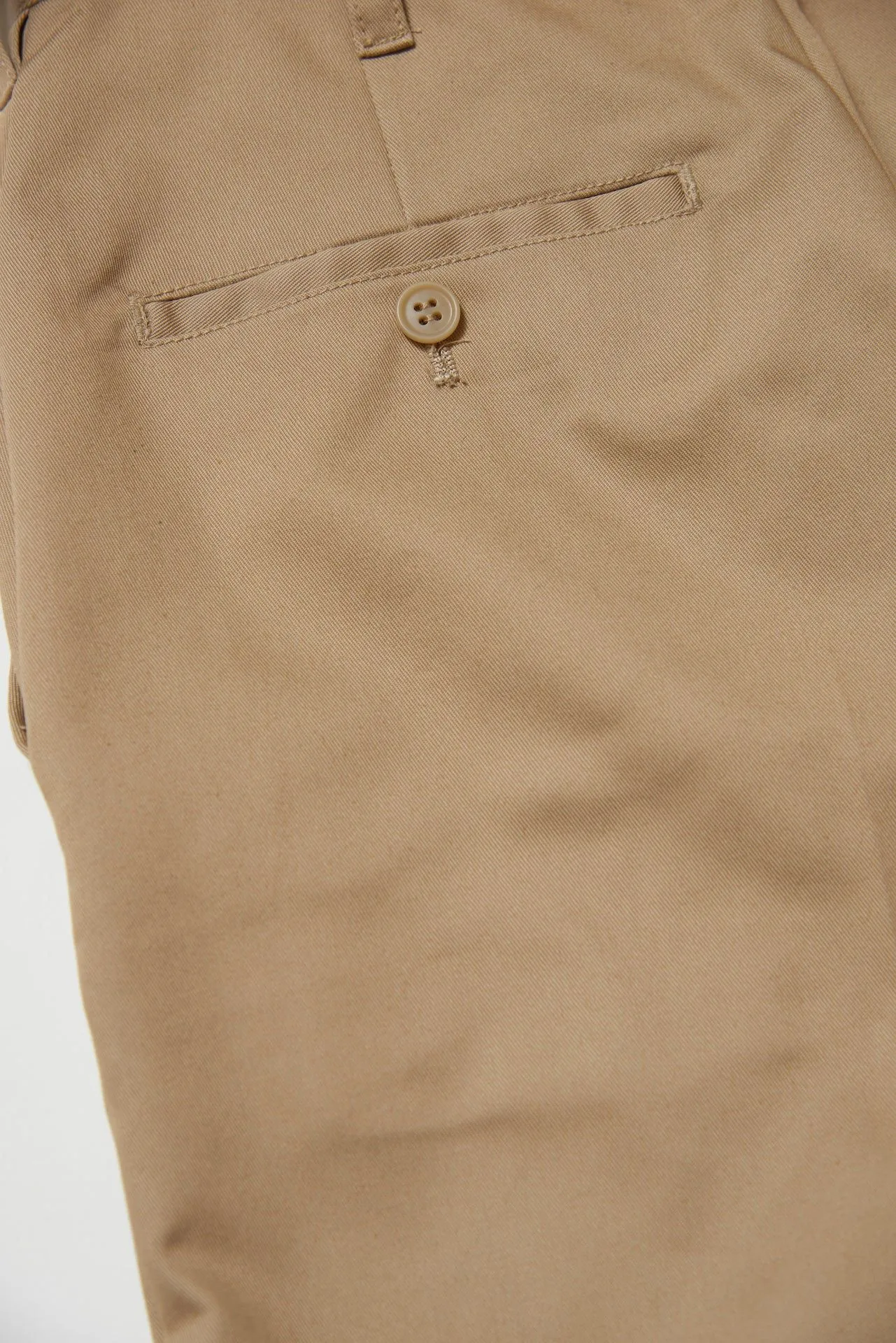 High Waist Straight Chinos (Beige)