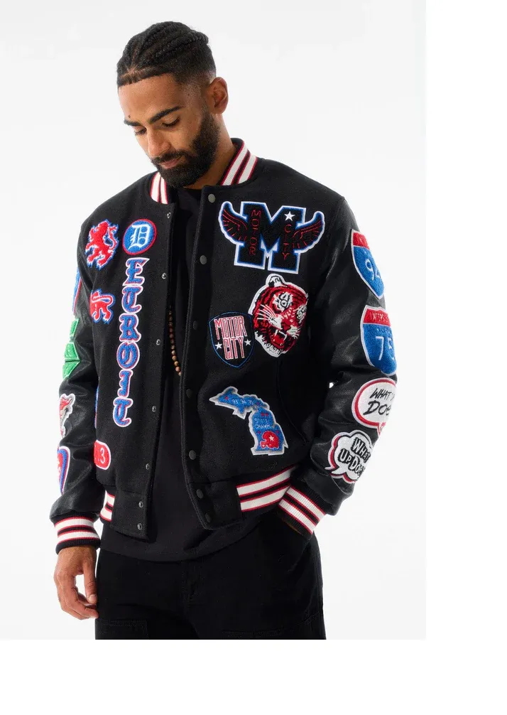 JORDAN CRAIG MOTOWN VARSITY JACKET (PISTON)