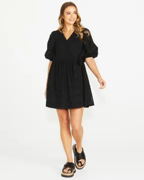 Kirby Wrap Dress - Black