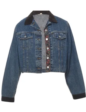 Lee Cropped Denim Jacket - M