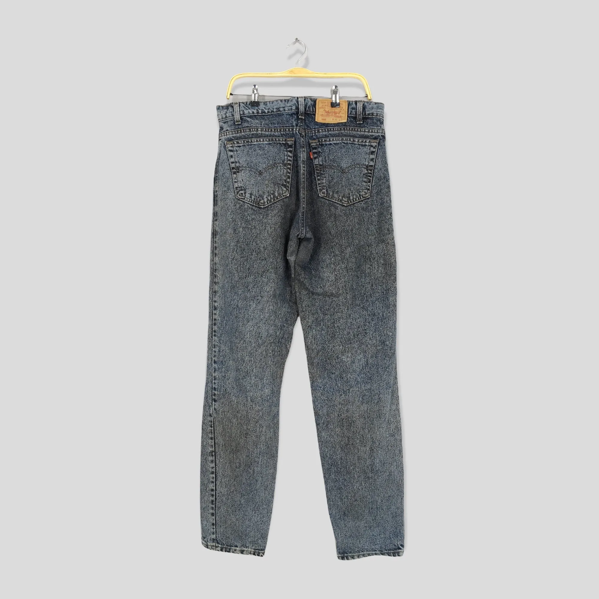 Levis 550 Dark Gray Jeans Size 33x34