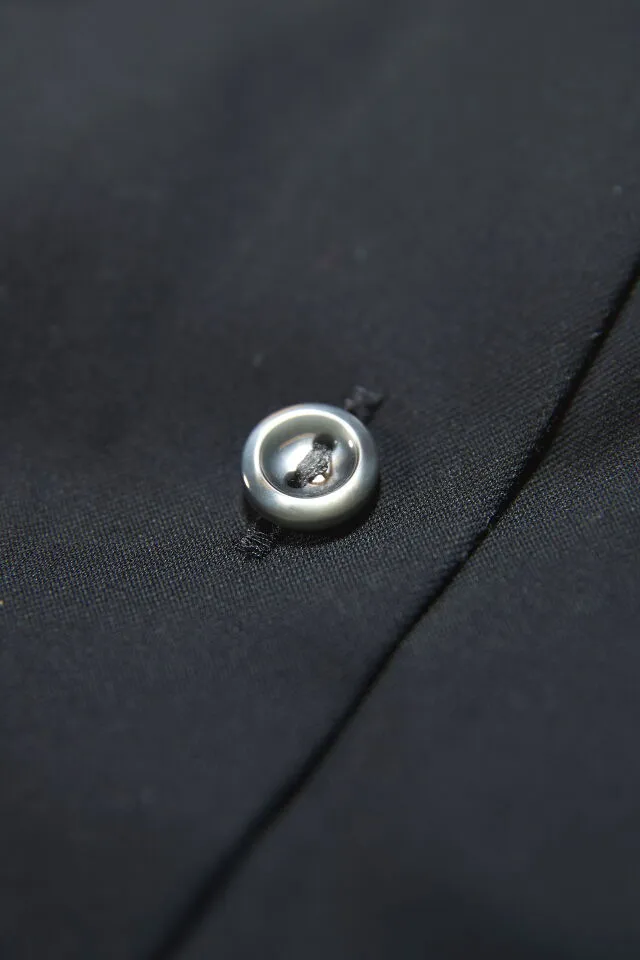 Lindbergh Plain Fine Twill Non Iron Stain Resistant Shirt | Black