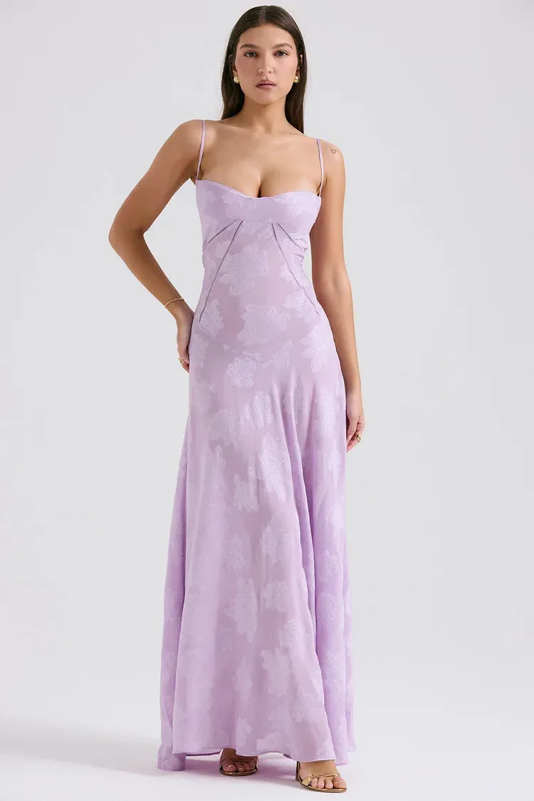 Long Sleeve Formal Deep V-Neck Evening Prom Gown
