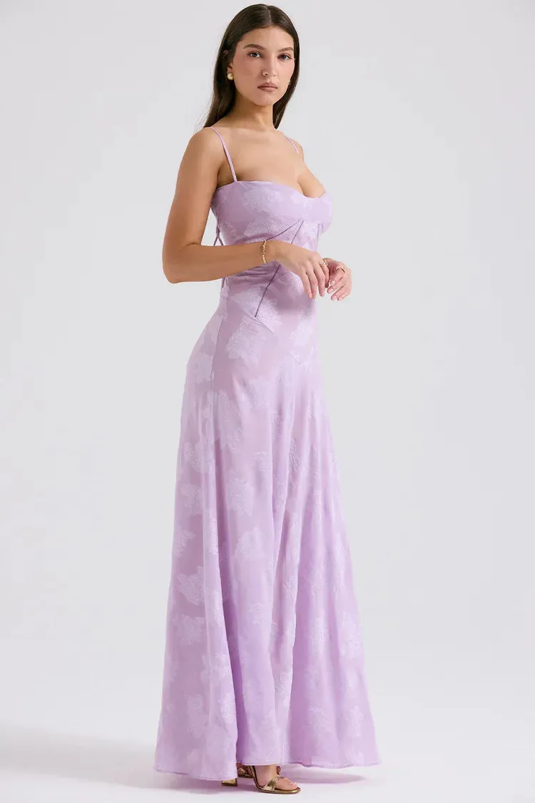 Long Sleeve Formal Deep V-Neck Evening Prom Gown