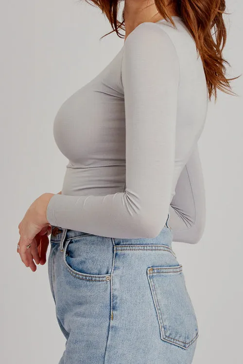 Low Neck Body Top - Dark Shades