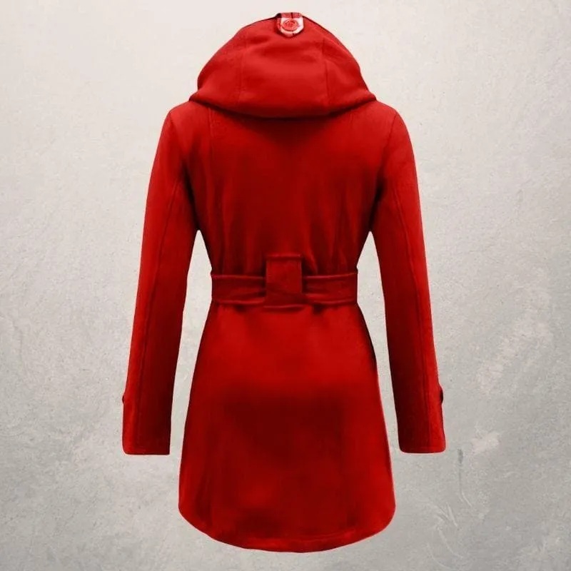 Lyssia | Hooded Peacoat - Elegant Winter Coat, Stylish & Warm