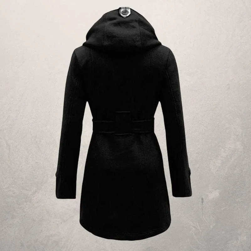 Lyssia | Hooded Peacoat - Elegant Winter Coat, Stylish & Warm