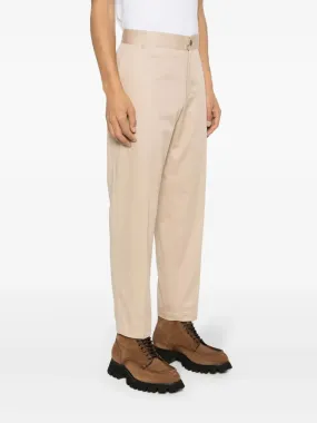 Maison Kitsuné Mens logo-embroidered cotton trousers apnts IT 44 US 34 x 28
