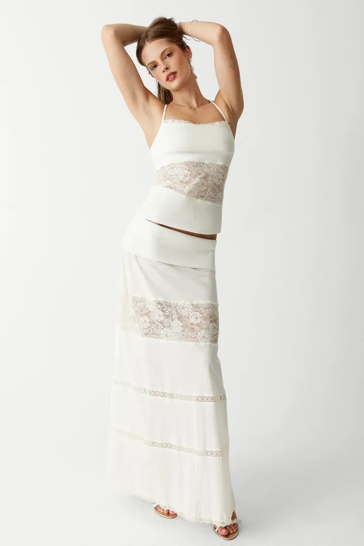 Memphis Lace Maxi Skirt