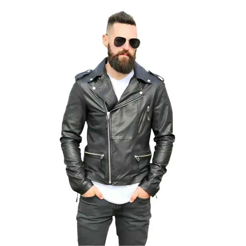 Men's Designer Leather Jacket – Stylish & High-Quality