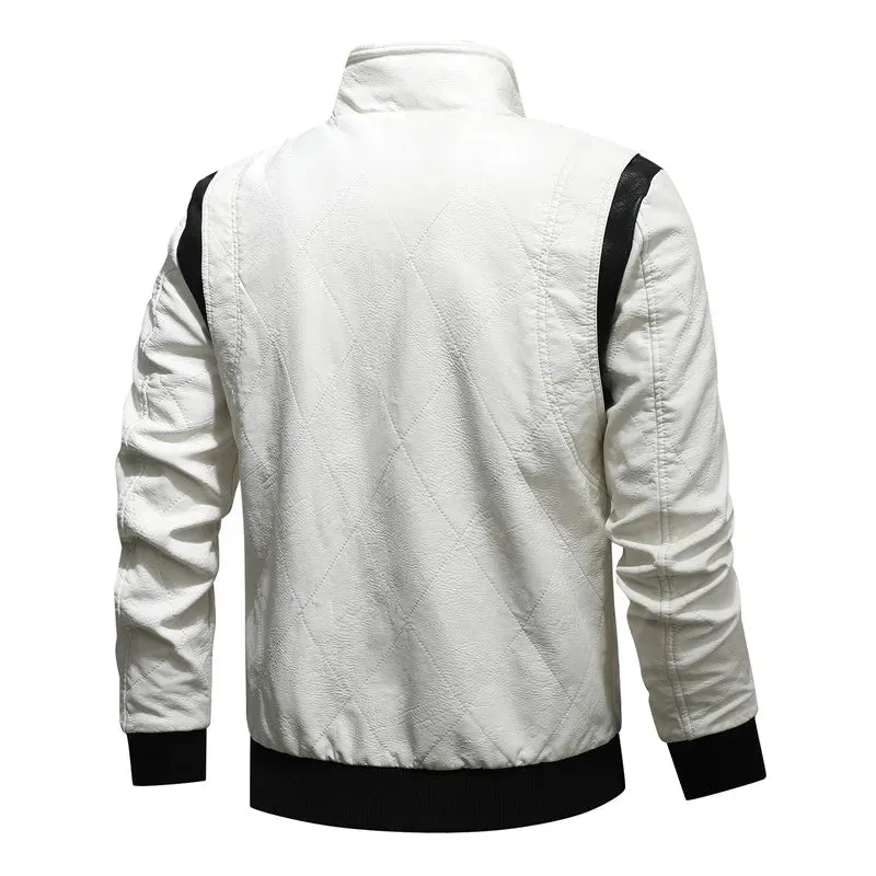 Men's PU Leather Bomber Jacket - Hooded Scorpion Embroidery Motorcycle Coat for Autumn & Winter | Inspired by Ryan Gosling's Drive
